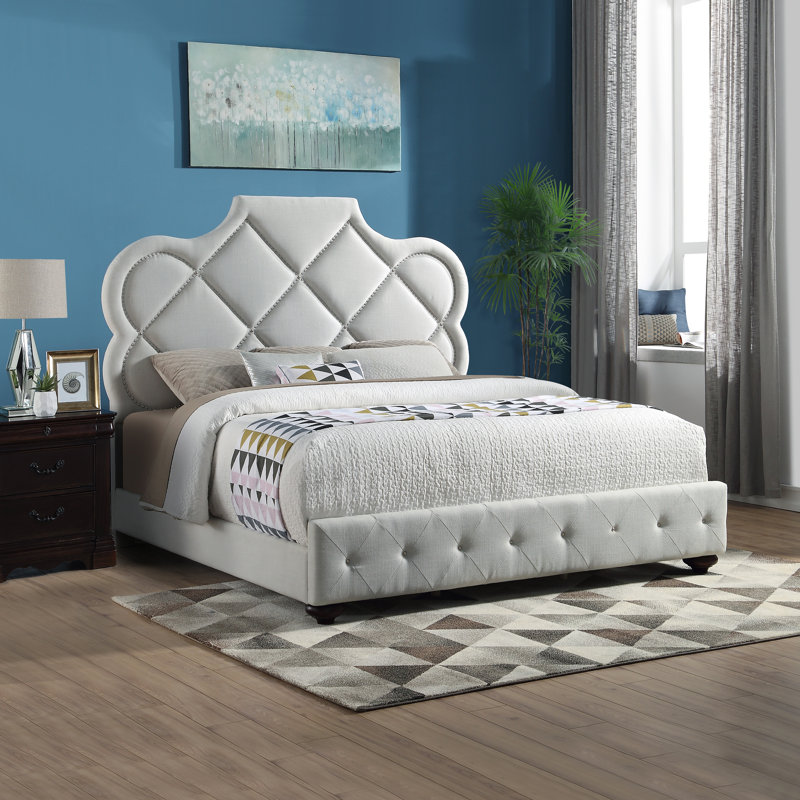 Rosdorf Park Bax Tufted Upholstered Standard Bed & Reviews Wayfair